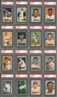 1951 Bowman Baseball Partial Set (274/324) - #21 on the PSA Set Registry!